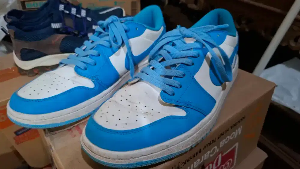 Sepatu Kets Nike Dunk Low Blue White - Preloved/Bekas Kondisi Baik
