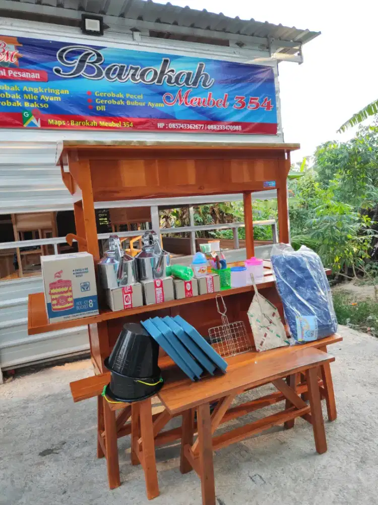 Gerobak Angkringan Bakso Mie Ayam PeceL Bubur Sate Martabak Ronde dlL