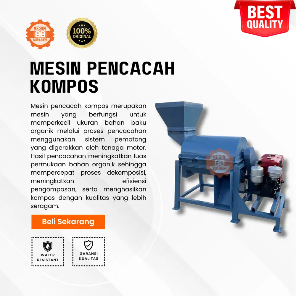 MESIN PENCACAH KOMPOS - BARU - TERMURAH