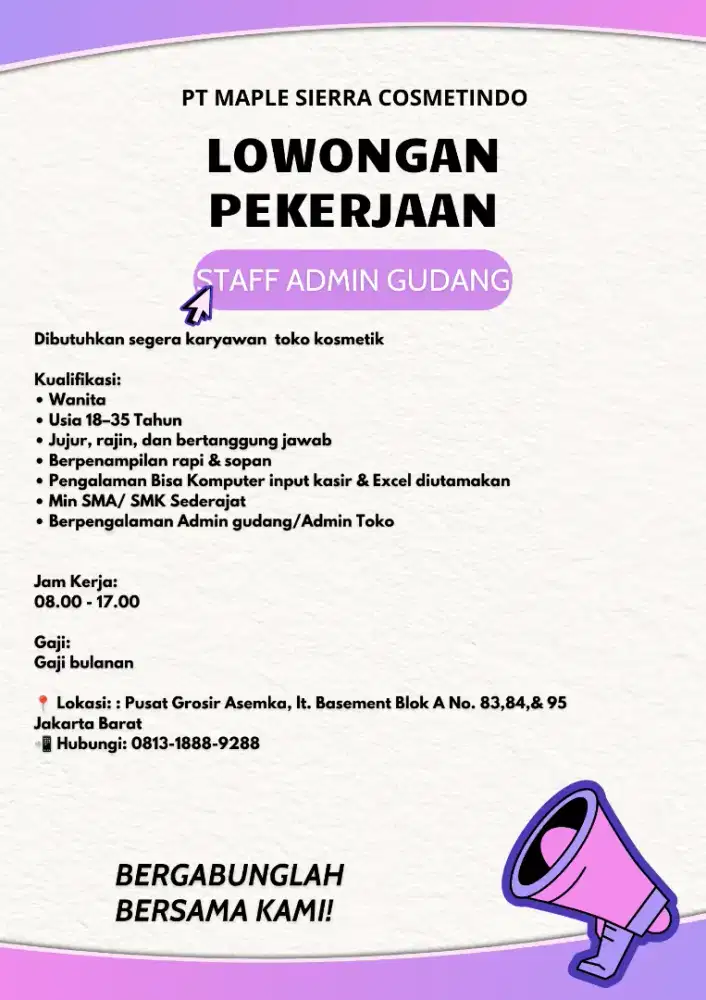 OPEN LOKERRR ADMIN