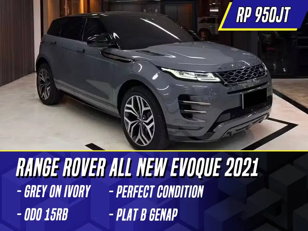 Land Rover Range Rover Evoque 2021 NIK 2020 Grey on Ivory Abu-abu abu