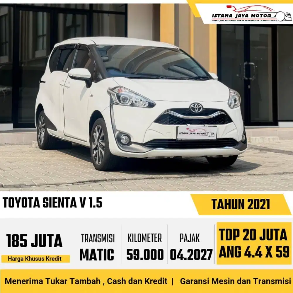 FACELIFT !! Toyota Sienta V 1.5 Automatic 2021 Putih