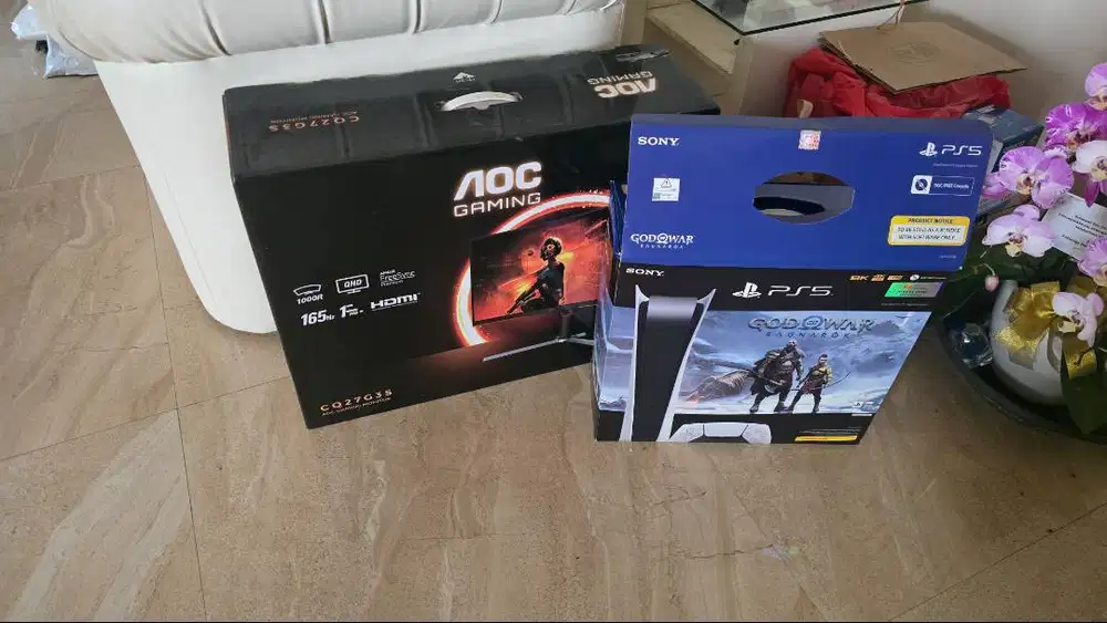 PS5 Digital Edition + AOC CQ27G3S 27 QHD Curved 165Hz (Bundle)