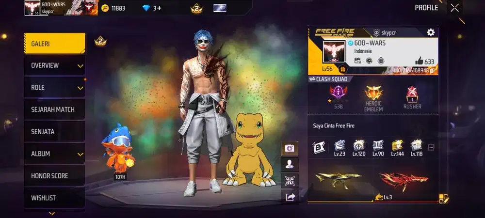 free firee,gue jual mau pensi