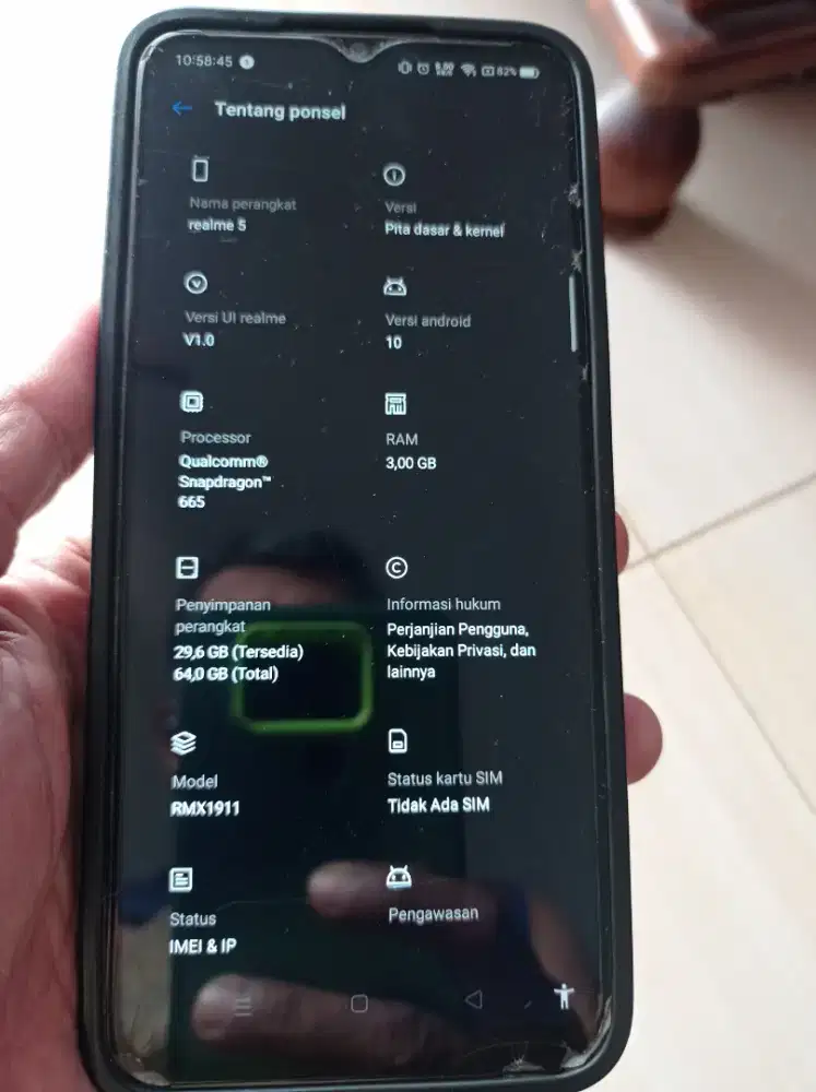 Realme 5 dengan Ram 3/64