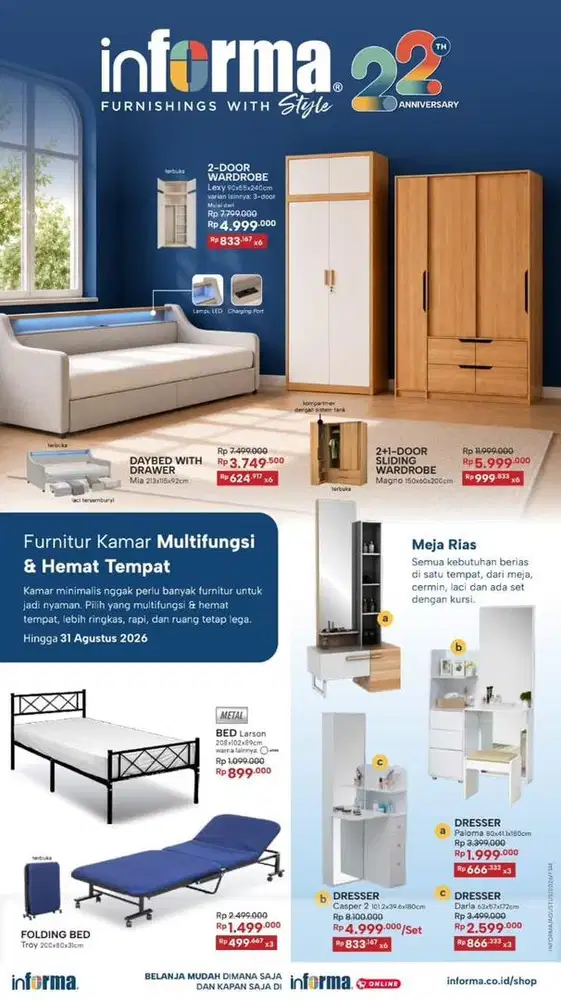 Aneka kebutuhan tempat tidur by informa