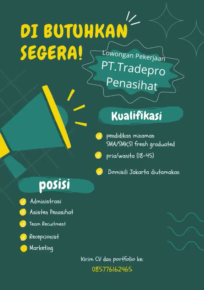 lowongan pekerjaan