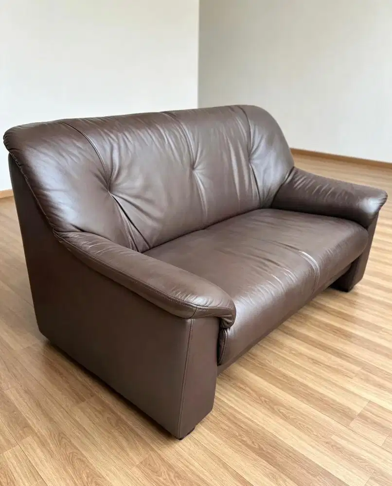 Sofa 2+1 Italian Leather Genuine ( Kulit Sapi Asli )