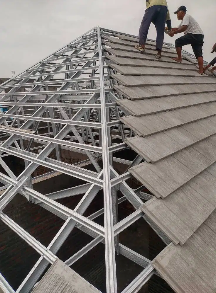 Pasang Baja Ringan UPVC ALDERON/DRSHIELD Utk Rehab Ganti Atap Lapuk