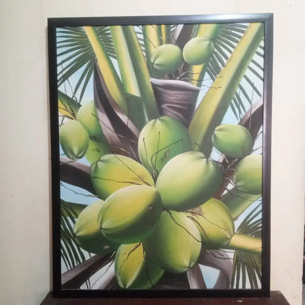 Lukisan Kelapa Gading Hijau