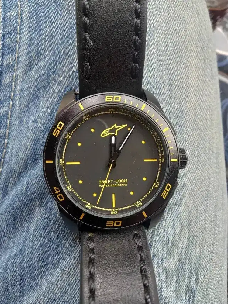 Jam tangan Pria  Merk : Alpinestars type 1 017 strip 9604 5
