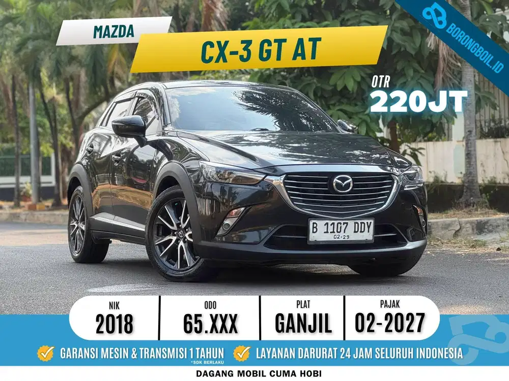 LOW KM!!MAZDA CX3 2.0 AT 2018 HITAM FAVORIT