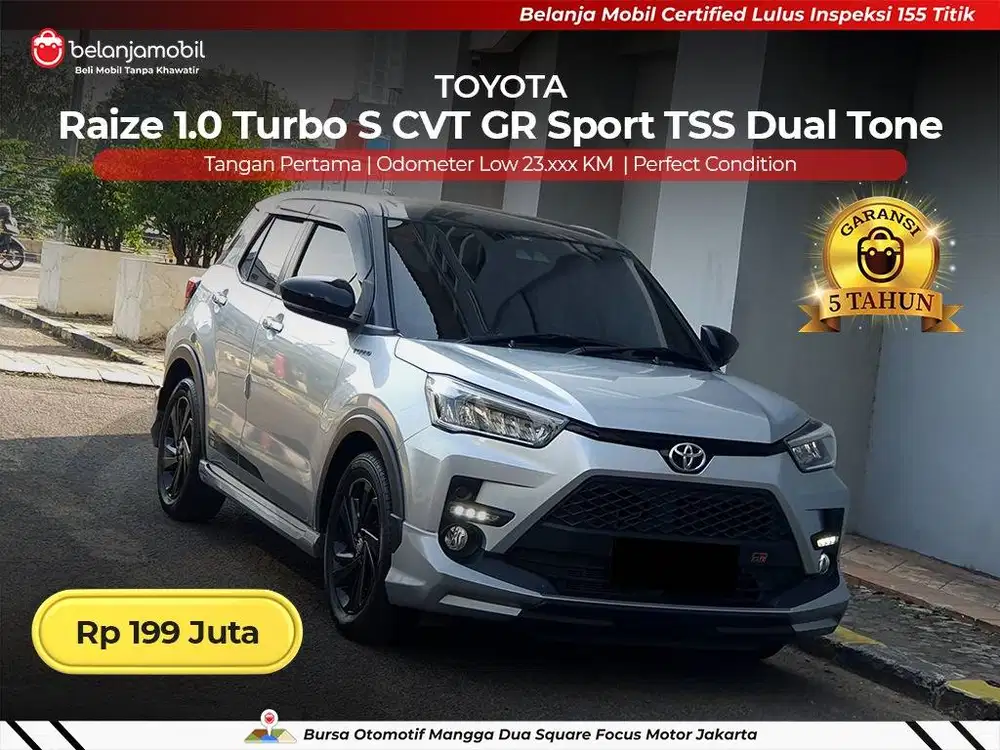 [LOW KM 23RB] Toyota Raize 1.0 Turbo S GR TSS Dual Tone 2022/2023