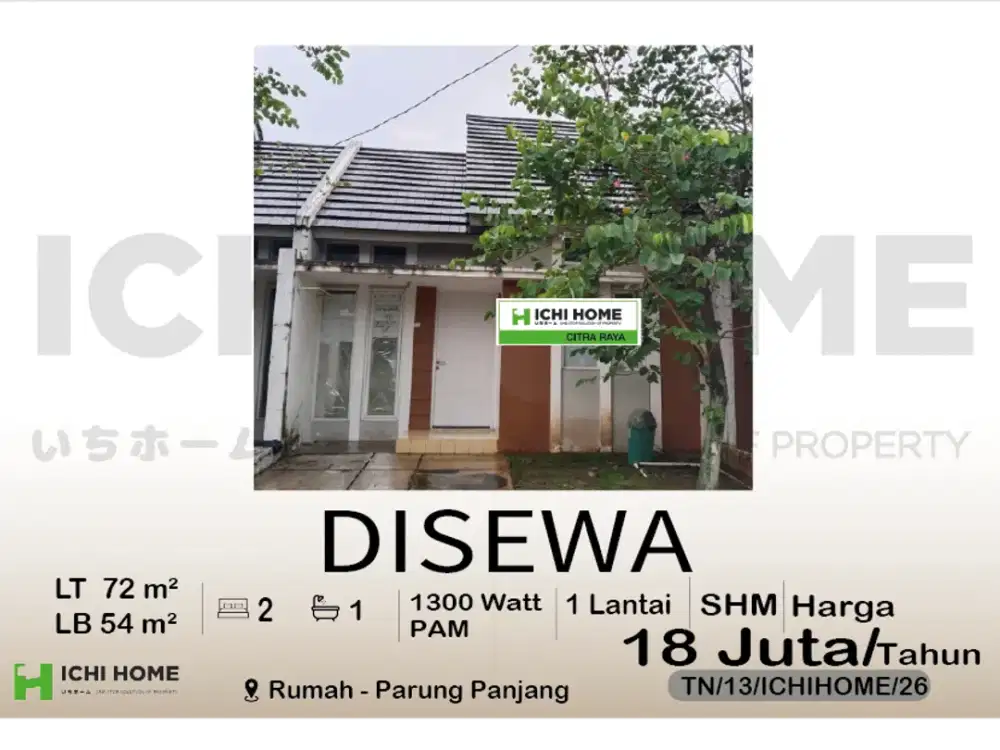Rumah Cantik Nyaman Siap Huni di Parung Panjang Bogor