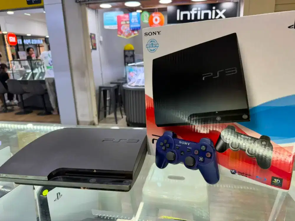PS3 Slim 500GB Seri 30 + 2 Stik