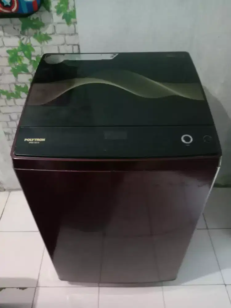 Mesin cuci otomatis 1 tabung Politron 8,5 kg