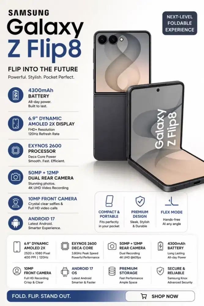 Pre-order Samsung galaxy Z Flip 8 bisa pakai home credit
