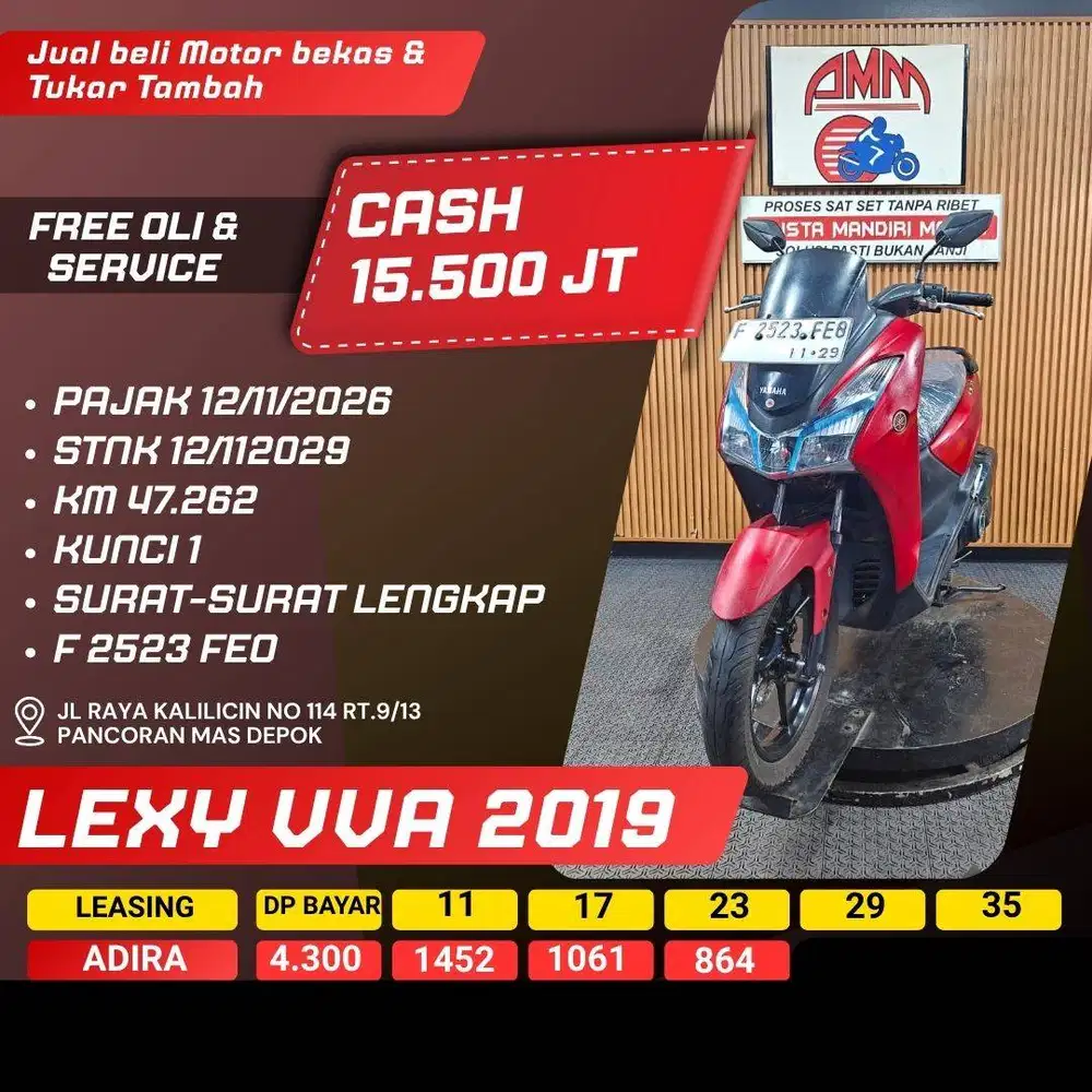 LEXY VVA 2019 PAJAK ON BISA KREDIT/TUKAR TAMBAH/PAKAI CC/PAYLATER