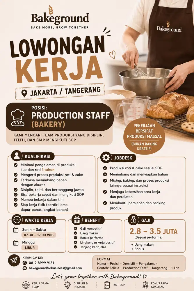 PRODUCTION STAFF (BAKERY)