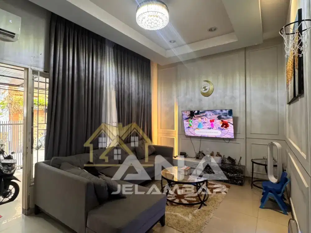 ANA RUMAH SEMI FURNISHED UK 5.5X15M DI KOMPLEK KAVLING POLRI JELAMBAR