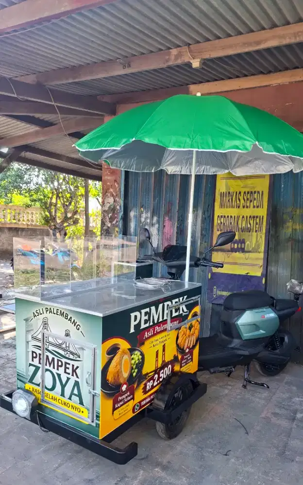 SEPEDA GEROBAK KOPI/SEPEDA LISTRIK GEROBAK KOPI KELILING/SEPEDAGEROBAK