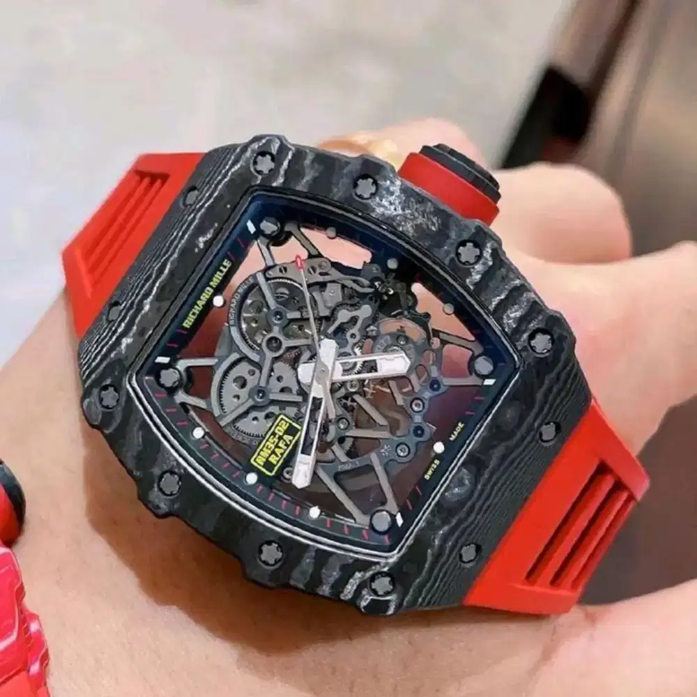JAM TANGAN RM 35-02 RAFA AUTOMATIC TOURBILON SWISS CARBON CASE ZF