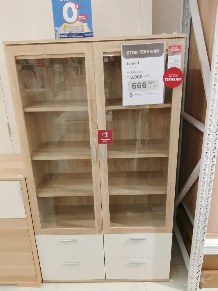 Rak buku thyme 2 pintu