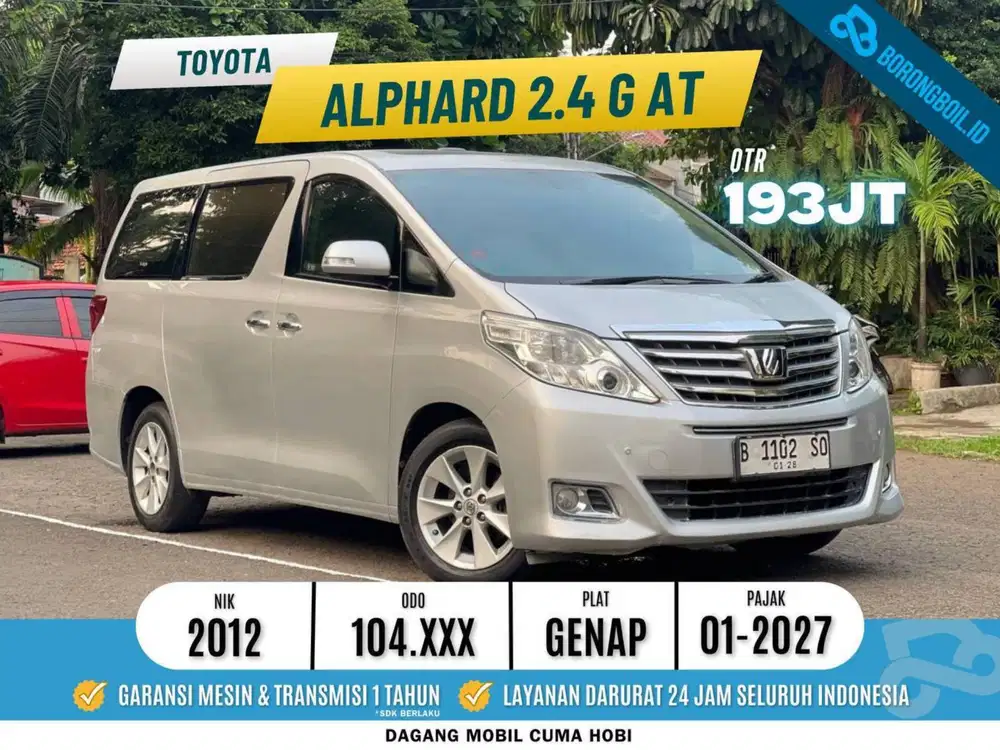 Alphard 2.4 G At 2012