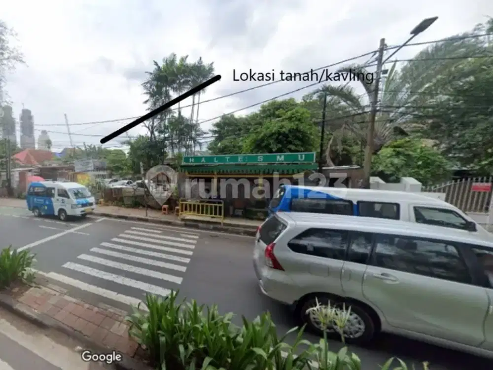 Tanah Strategis Lokasi Premium Cocok untuk Usaha di Pinggir Jalan Raya Menteng - Jakarta Pusat