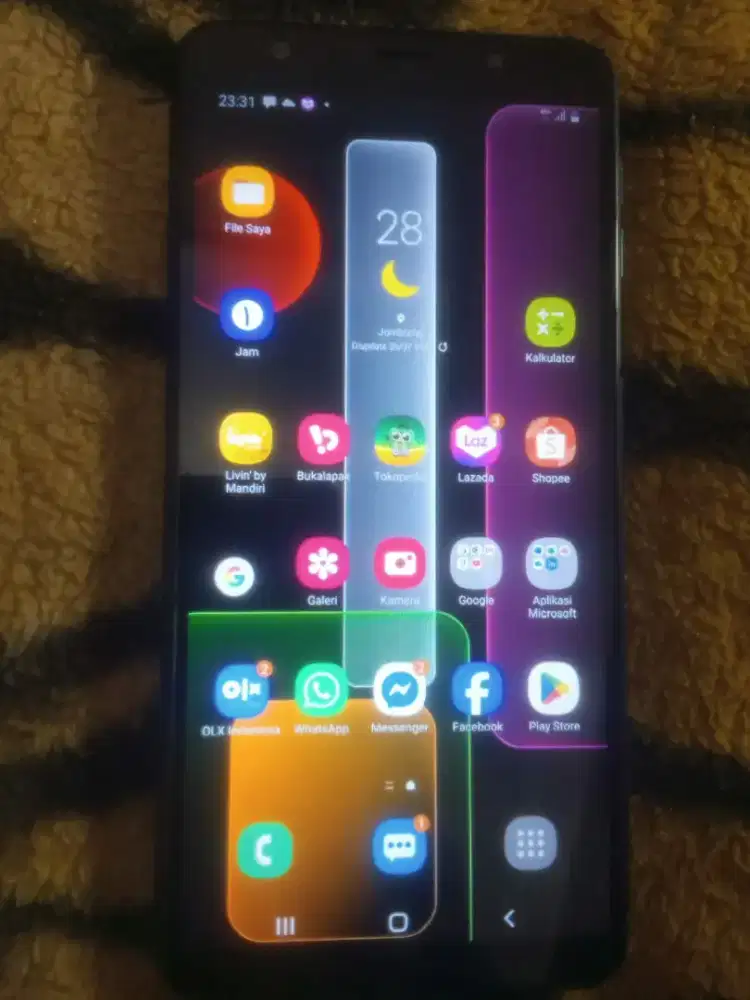 SamsungA750:Layar6inciFullHD+,Ram4/64 Android10th.2022,TripelKamera