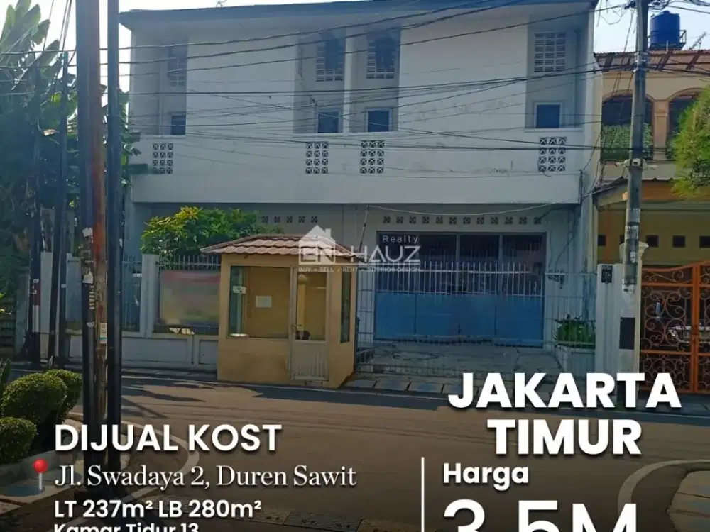 (RB) DIJUAL KOST DI JAKARTA TIMUR, Jl. SWADAYA 2, DUREN SAWIT