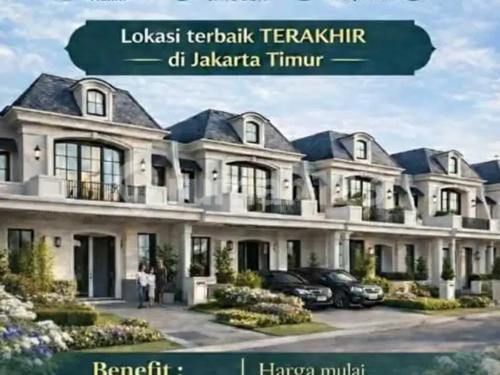 Rumah Baru Konsep French Garden di Citra Homes Halim di Jakarta Timur