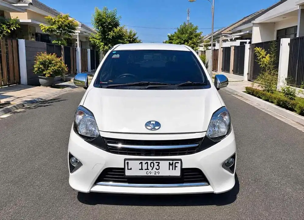 TOYOTA AGYA 1.0 G MANUAL 2014 PUTIH KILOMTER 13 RIBU ASLI ORIAN