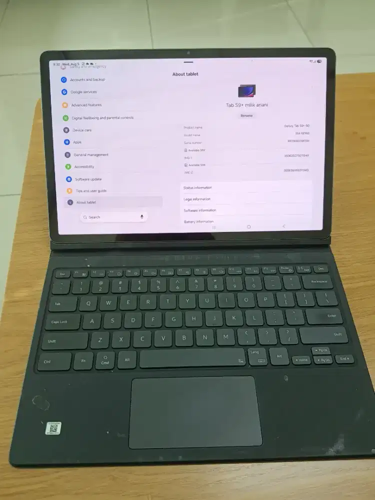Samsung Tab S9 Plus 5G 256GB