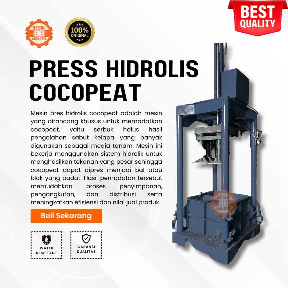 MESIN PRESS COCOPEAT 2 BLOCK - BARU - TERMURAH