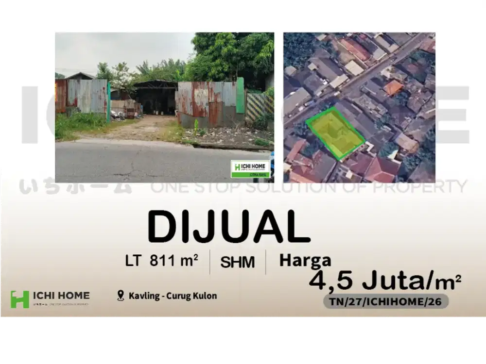 Kavling Siap Pakai Sudah SHM Harga Super Murah di Curug Kulon Tangerang