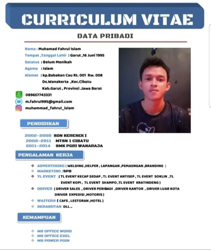 Sedang mencari pekerjaan