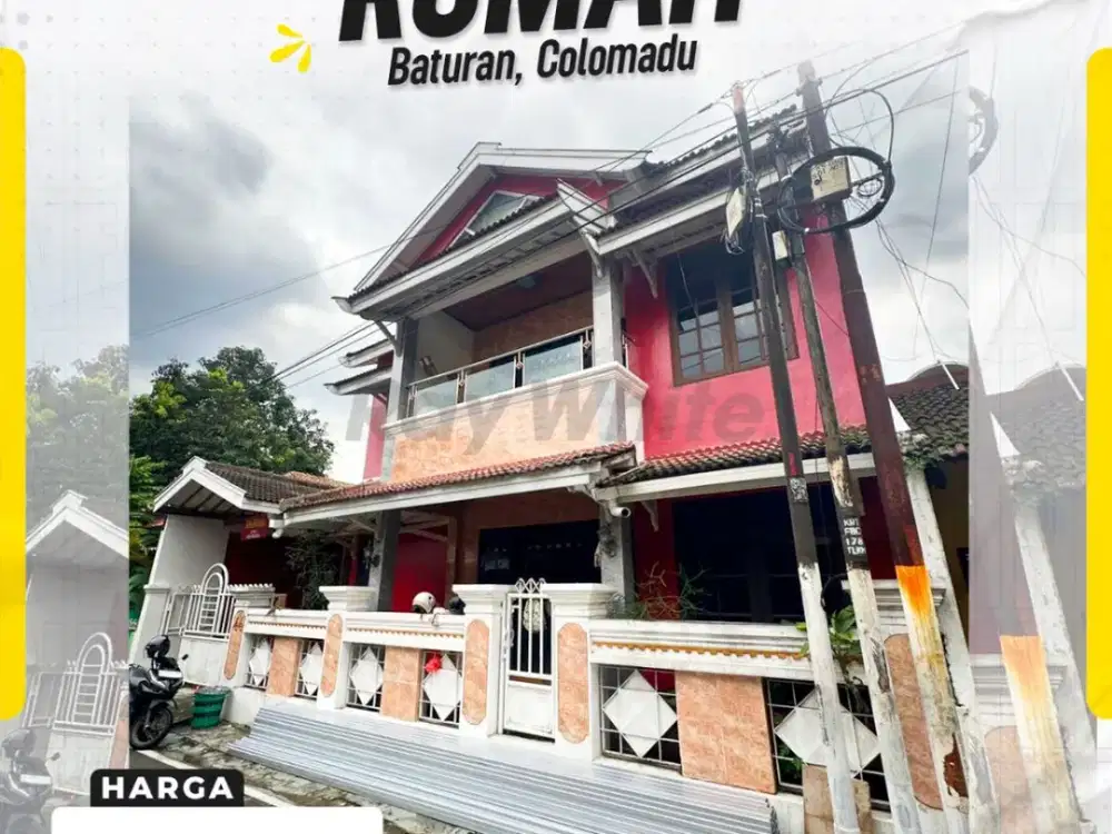 Rumah Megah 2 Lantai Muka Lebar 12m Strategis Dekat Fajar Indah & UMS di Baturan Colomadu Karanganyar
