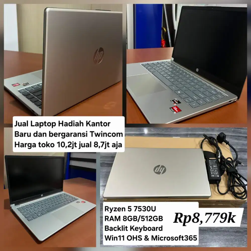Laptop HP 14 Ryzen 5 RAM 8GB SSD 512GB Windows 11 OHS Microsoft 365