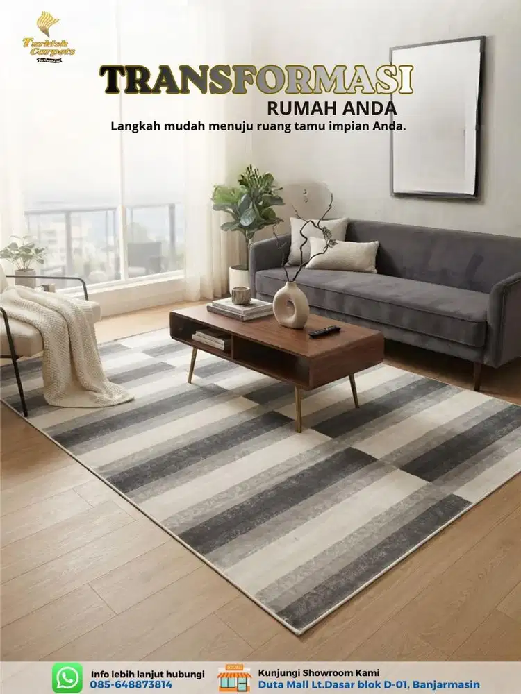KARPET BERGAYA DESIGN INDUSTRIAL MINIMALIS