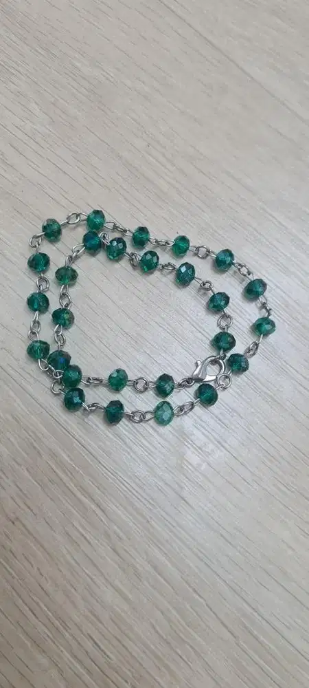 Kalung christal cantik tosca, DIY gelang christal monel