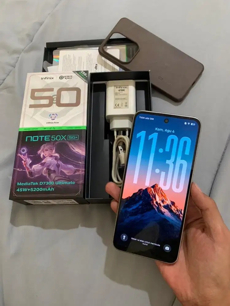 infinix note 50X 5G+ 8+8/256 fullset