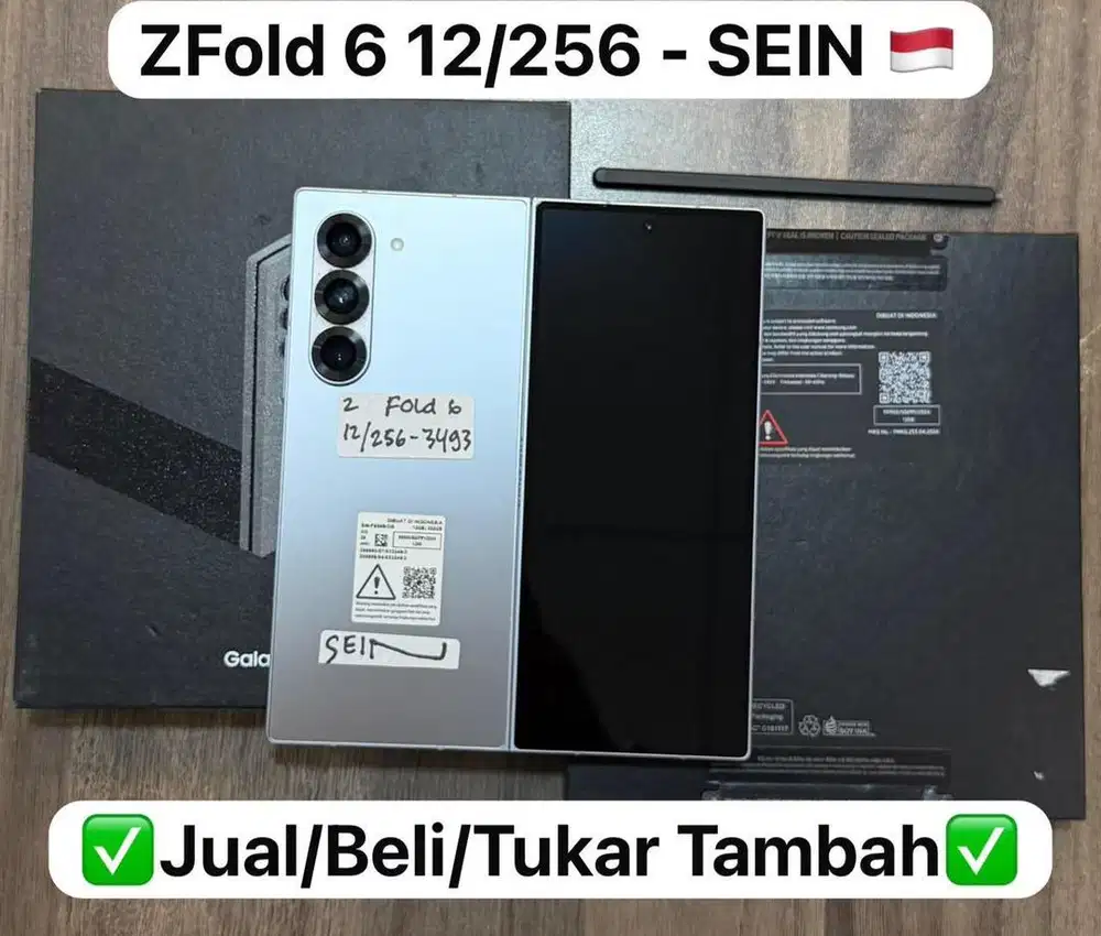 Samsung Zfold 6 12/256 Gb Silver Shadow Resmi bisa cicilan tanpa dp