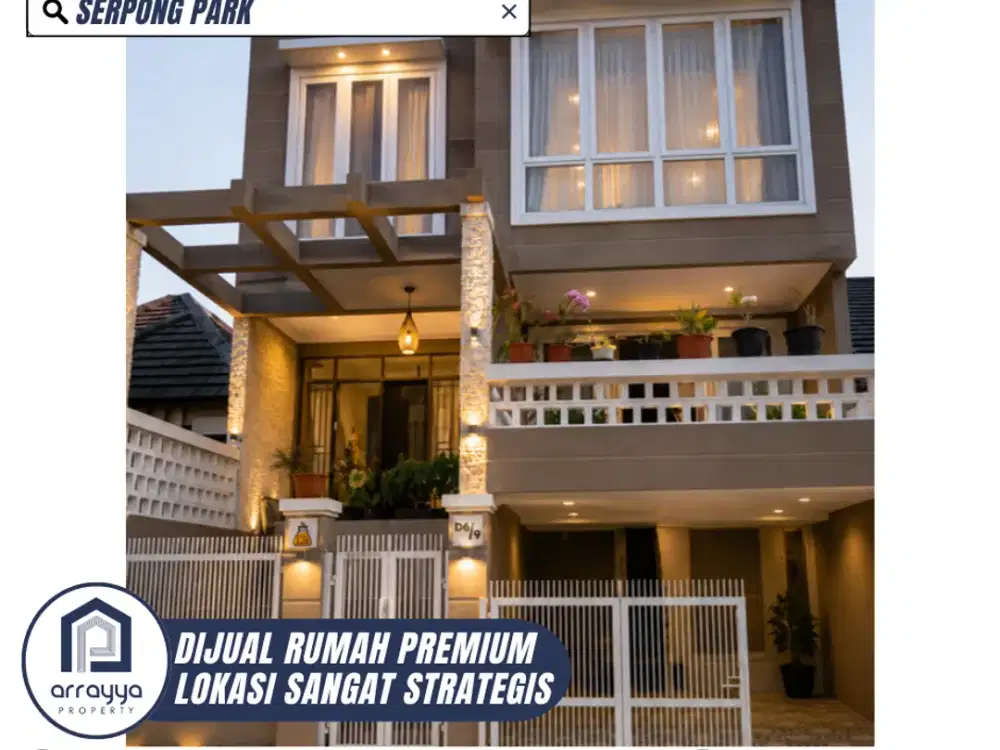 DIJUAL RUMAH CANTIK PREMIUM SIAP HUNI LOKASI STARTEGIS DI SERPONG PARK (LS170)