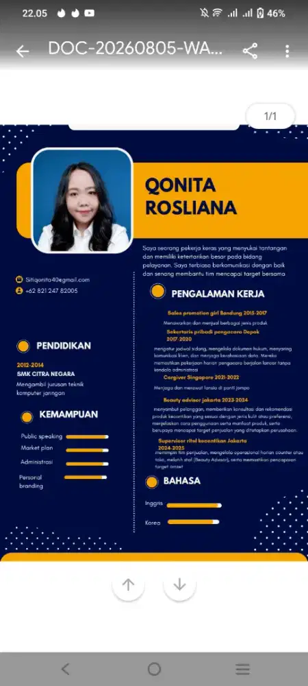 Butuh pekerjaan secepatnya