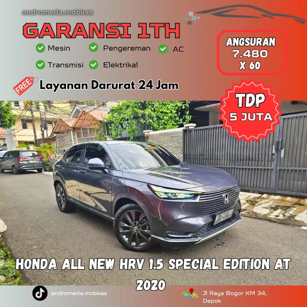 TDP TERMURAH 5 JT HONDA NEW HRV 1.5 SPECIAL EDITION AT 2022 ISTIMEWA