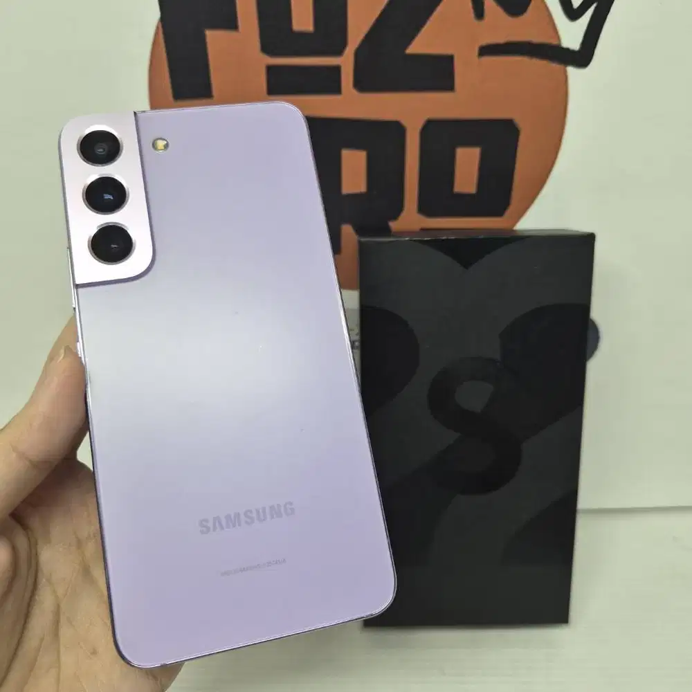 Samsung S22 8/256 Violet Fullset Mulus No Minus No Kendala EX SEIN