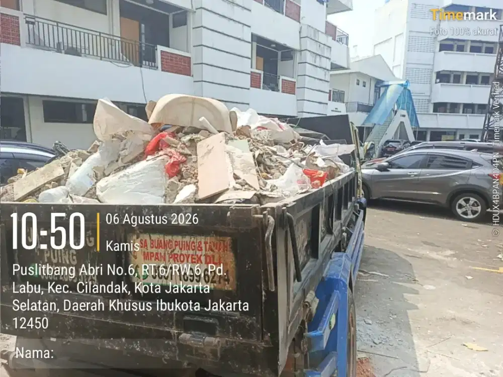 Jasa buang puing dan sampah