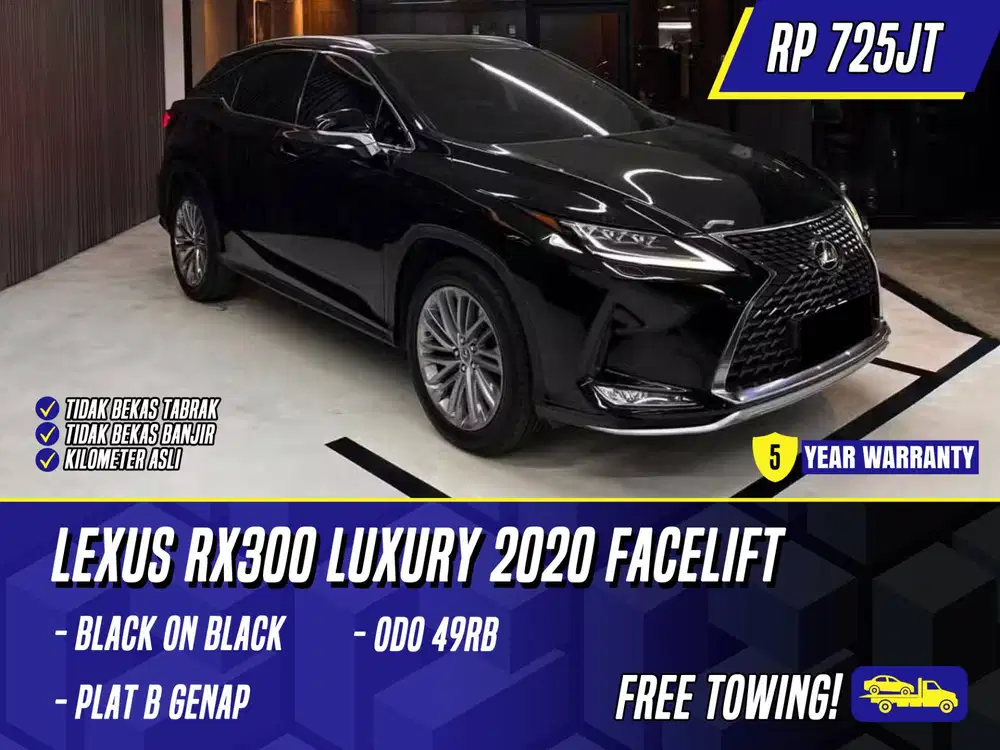 Lexus RX300 Luxury 2020 Facelift Black Hitam RX 300