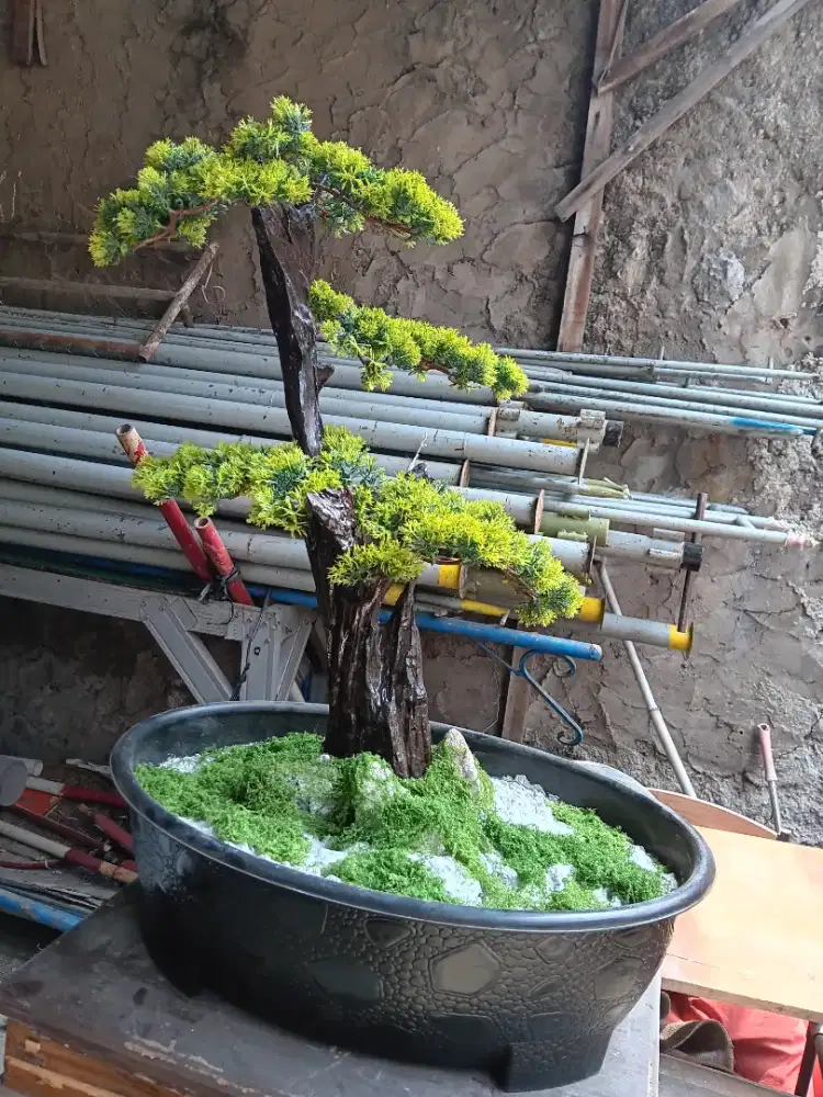 Pohon bonsai artificial pinus